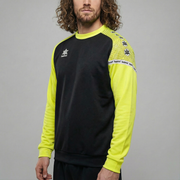 Sudadera Open - Negro/Amarillo Flúor