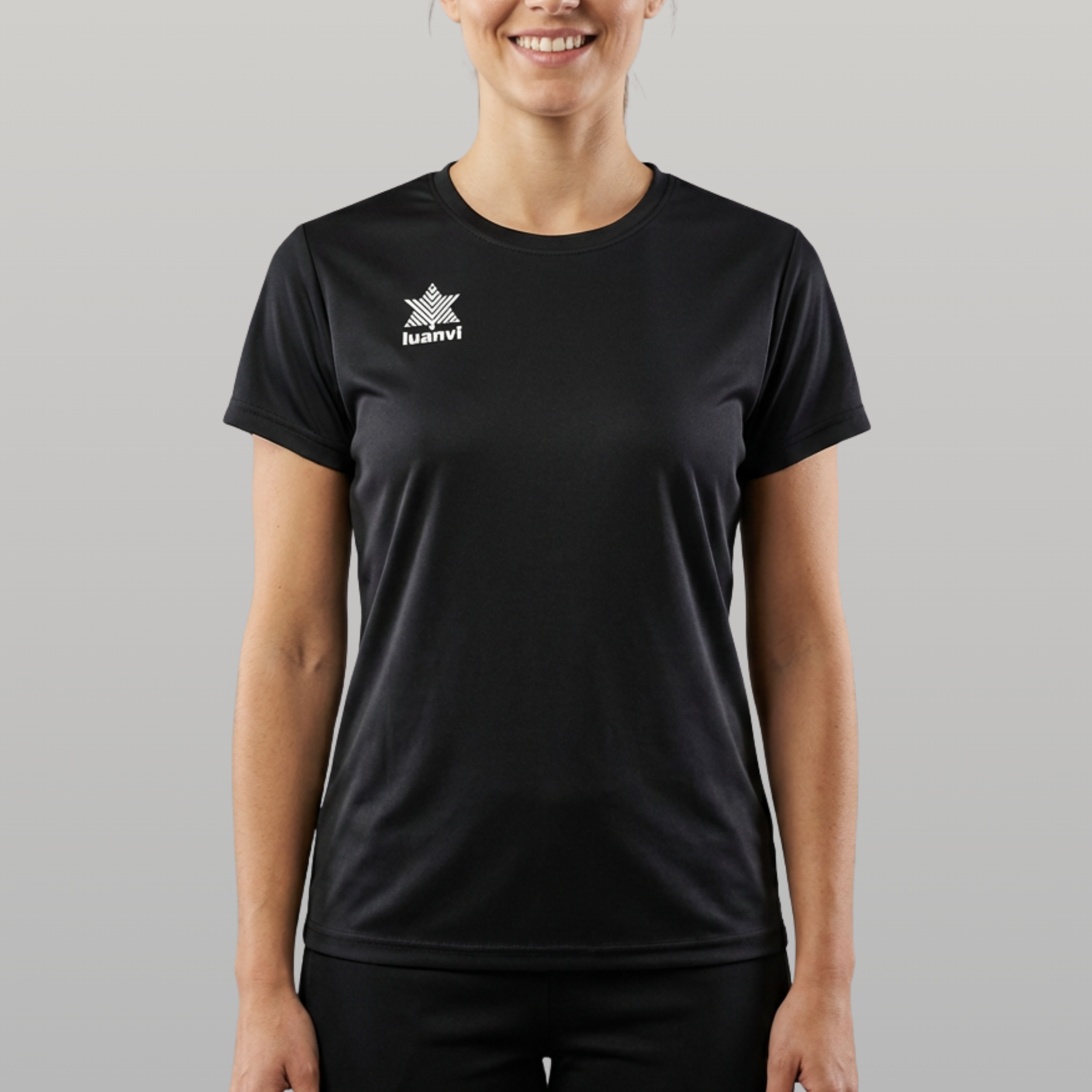 Camiseta Pol Sra - Negro