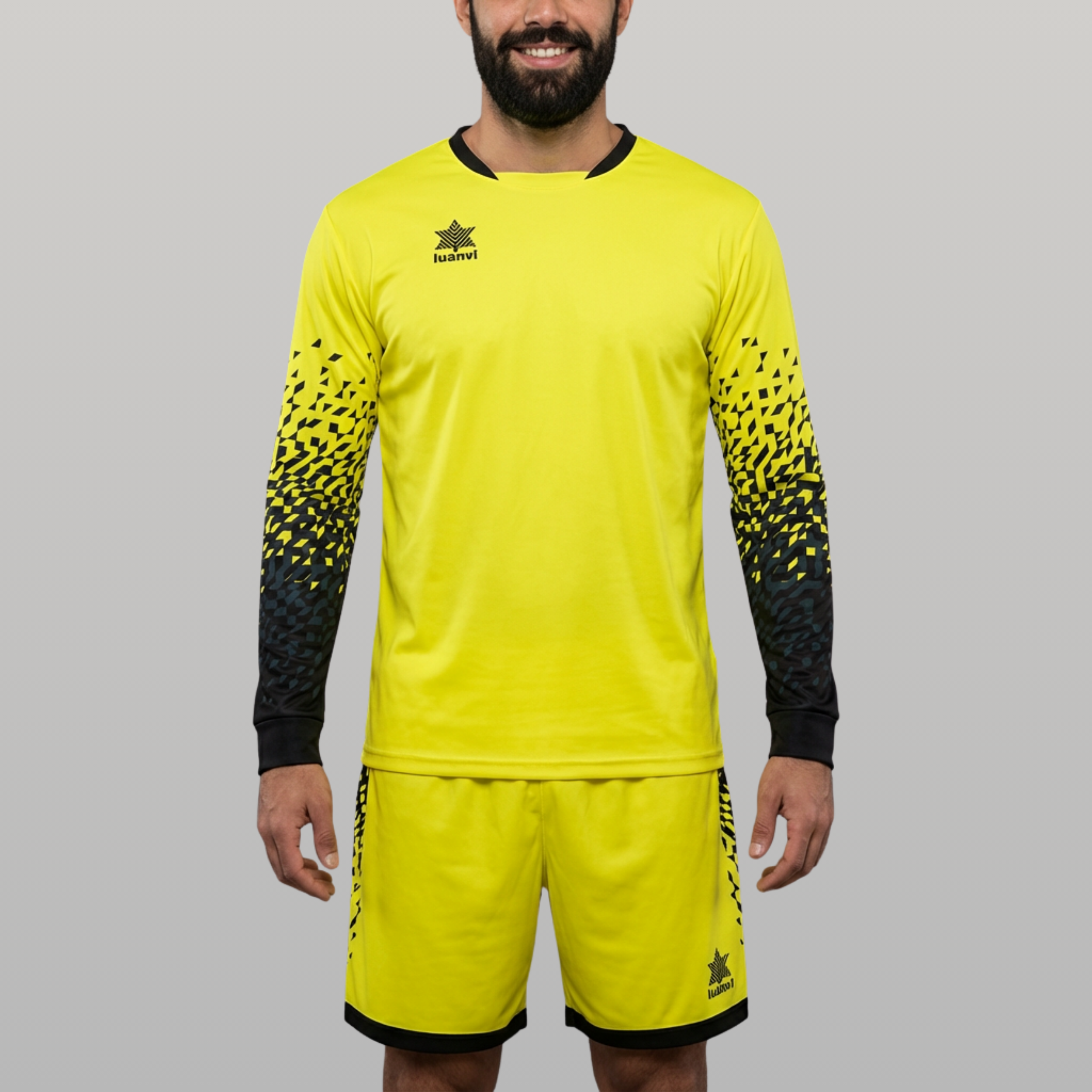 Equipación Portero Parma - Amarillo Flúor/Negro