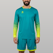 Equipación Portero Parma - Verde Mar/Amarillo Flúor
