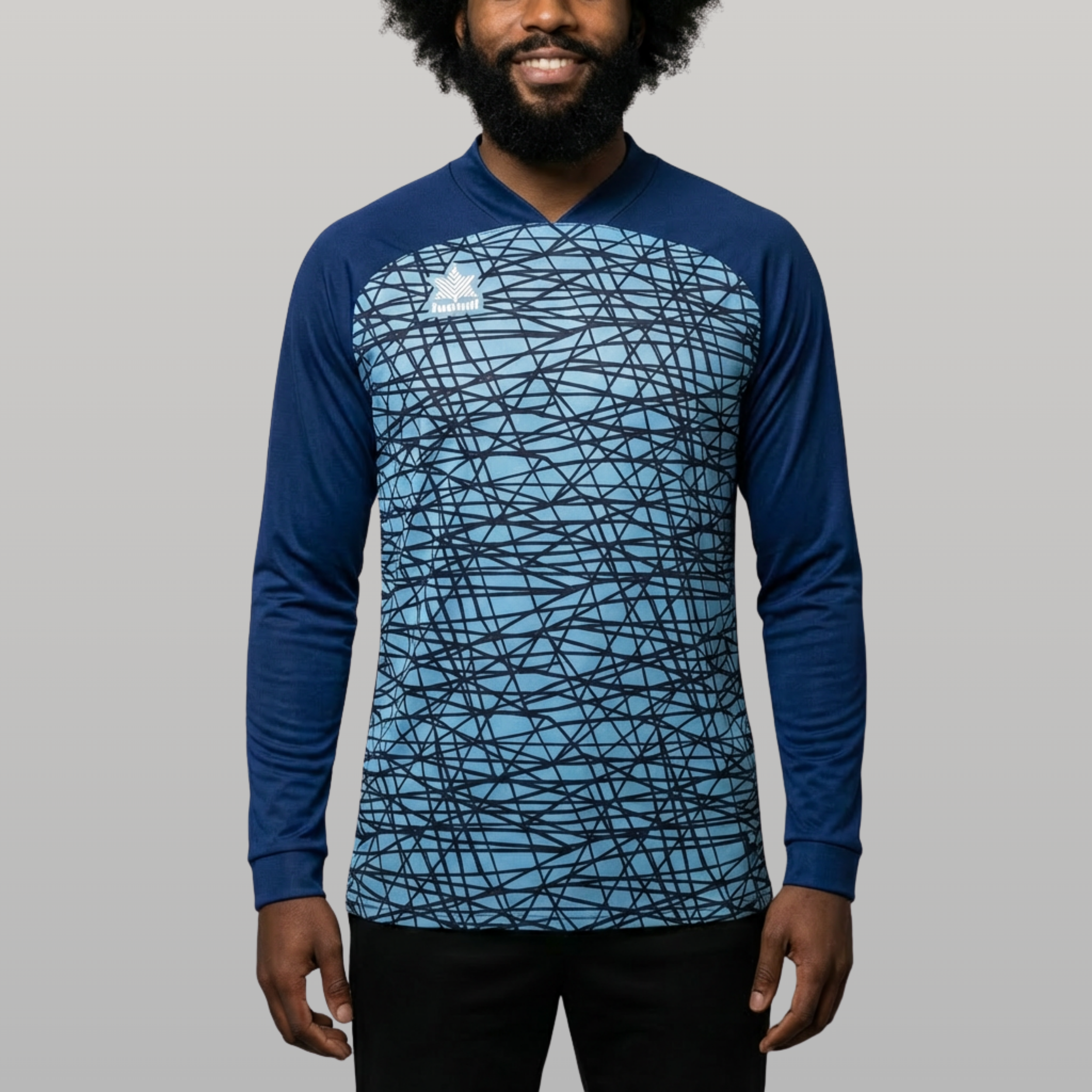 Camiseta de Portero Santos - Celeste/Marino