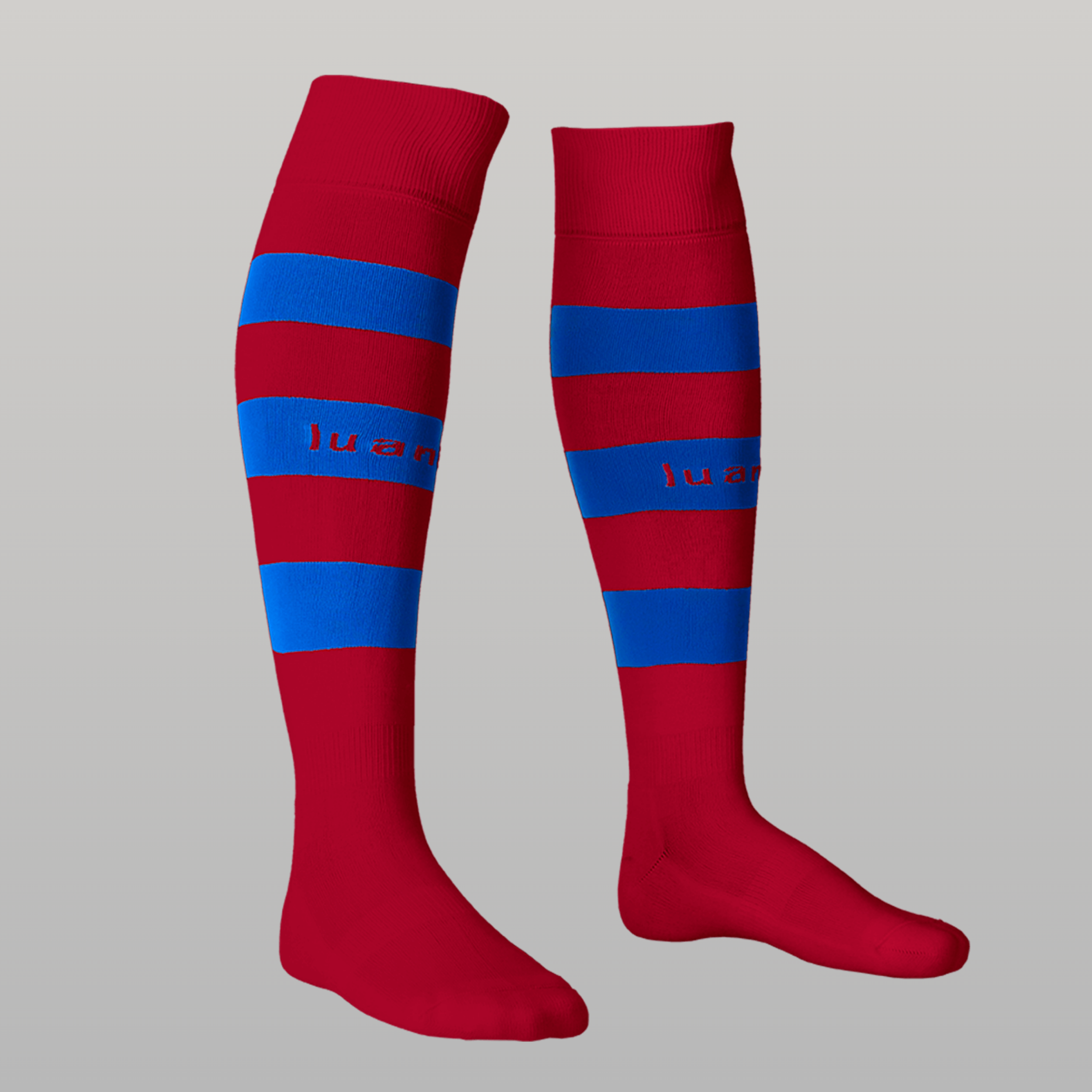 Media Listada - Granate/Royal