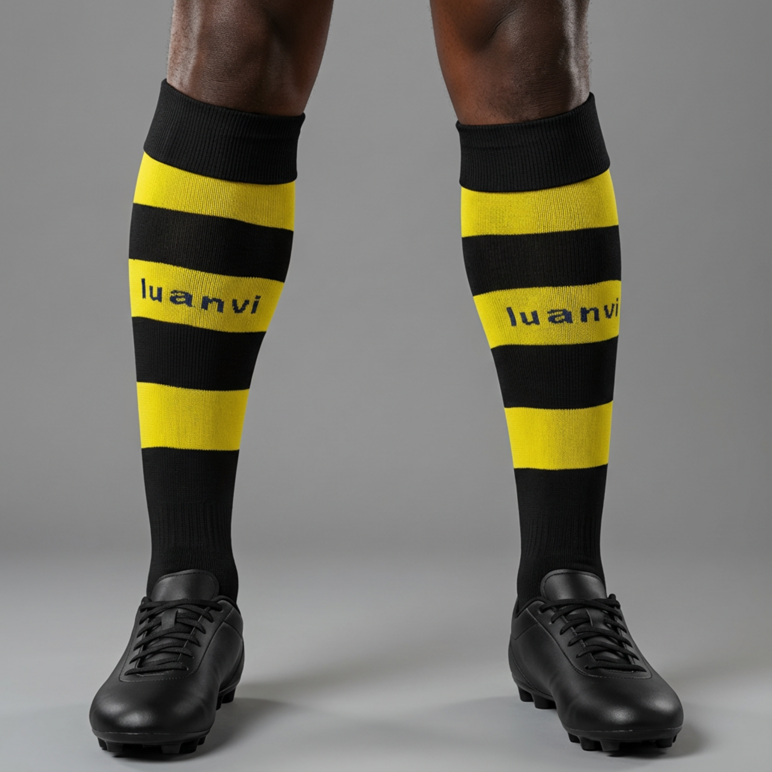 Media Listada - Negro/Amarillo