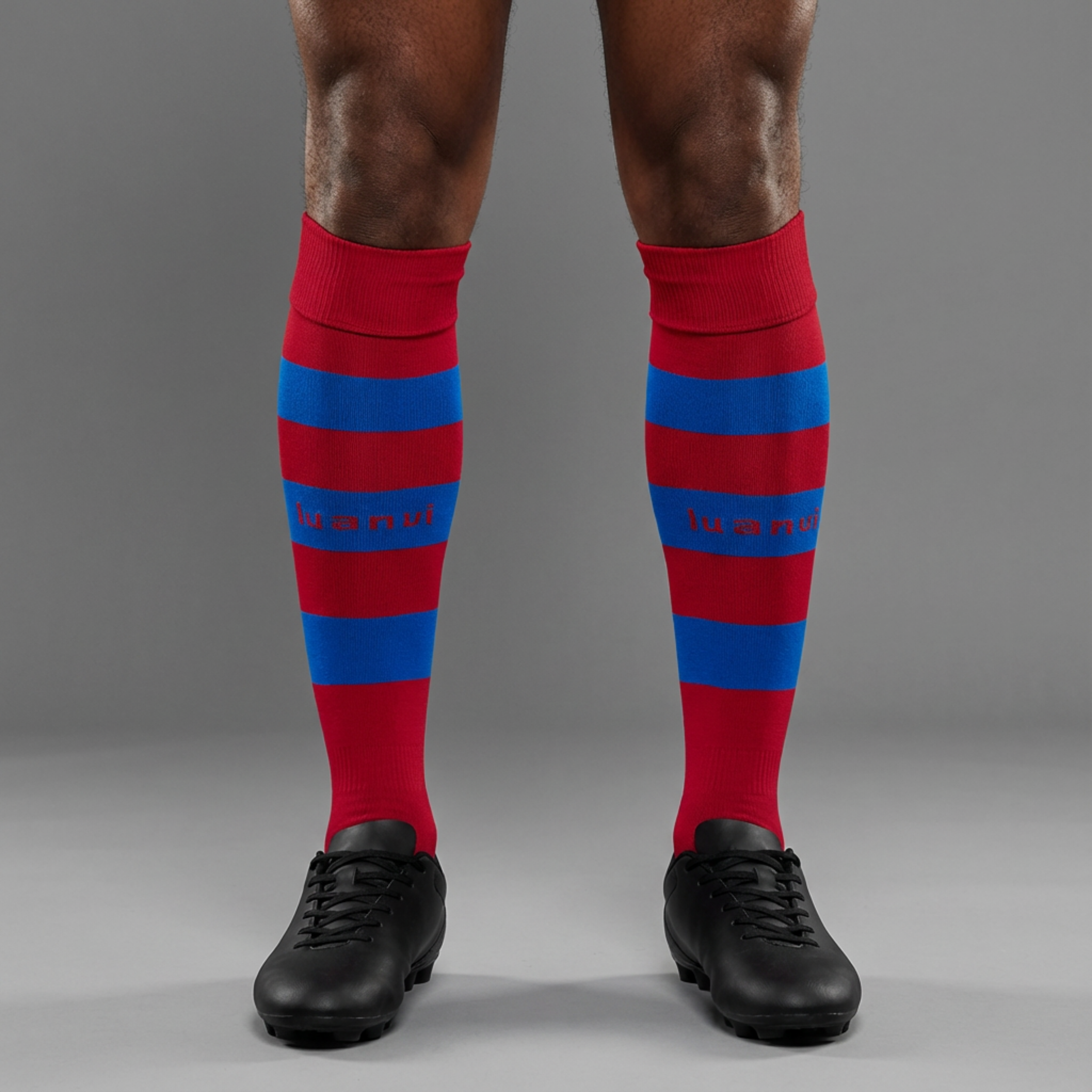 Media Listada - Granate/Royal