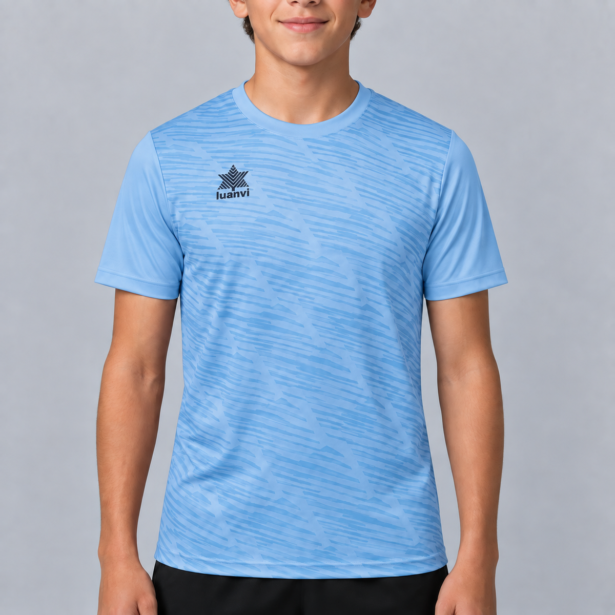 Camiseta Cosmos Niño - Celeste