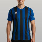 Camiseta New Listada - Azul/Negro