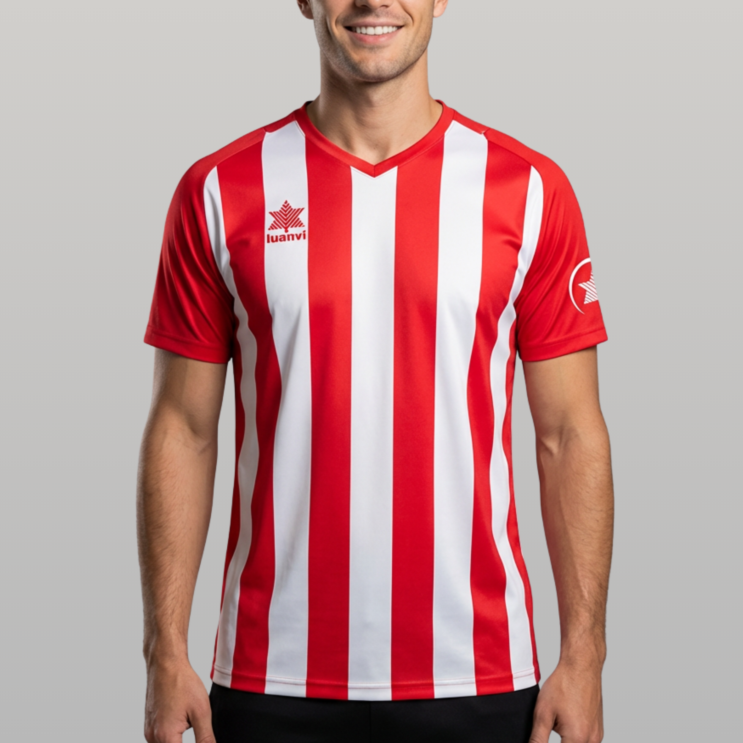 Camiseta New Listada - Rojo/Blanco