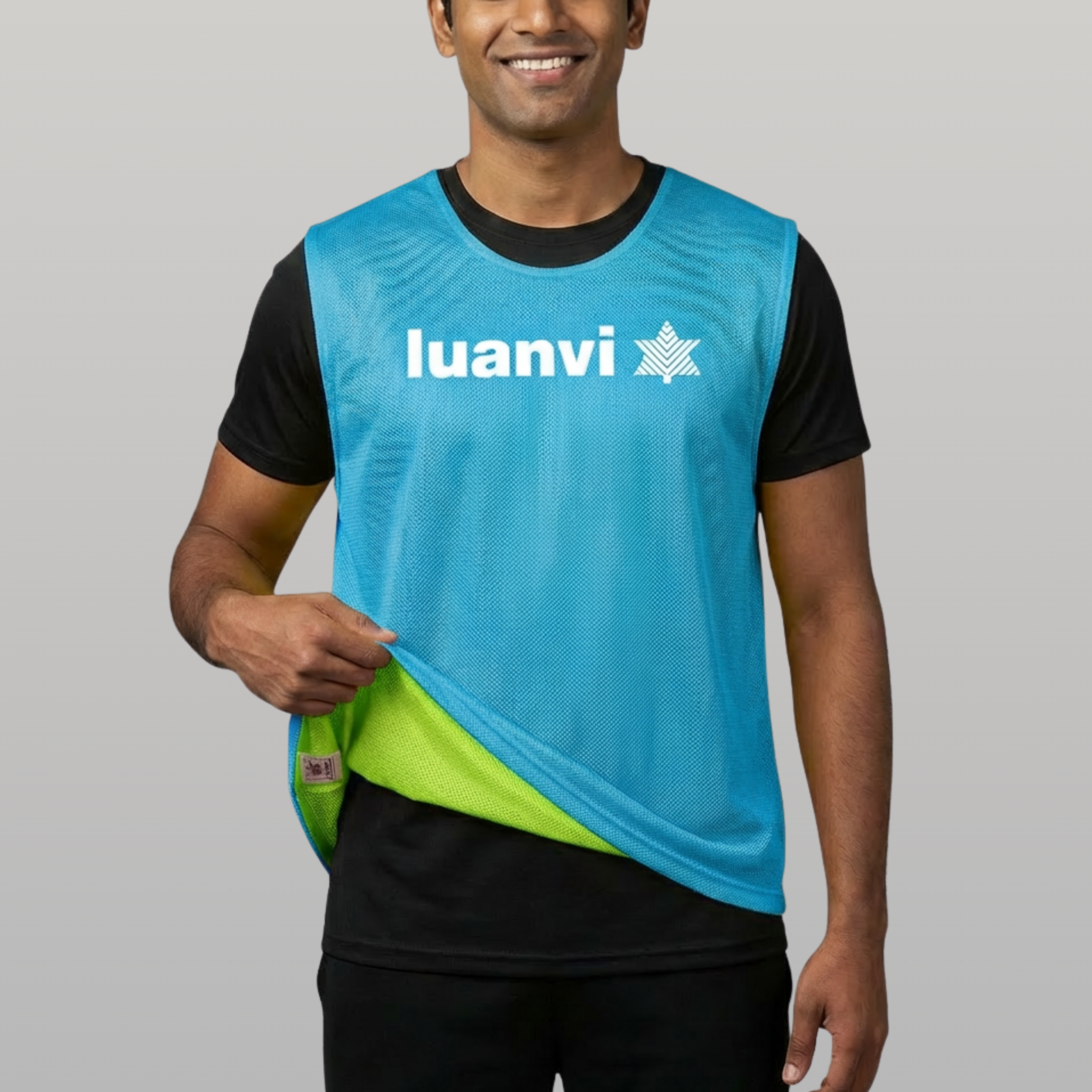 Pack de 5 Petos Reversibles Campus - Azul Flúor/Rosa Flúor