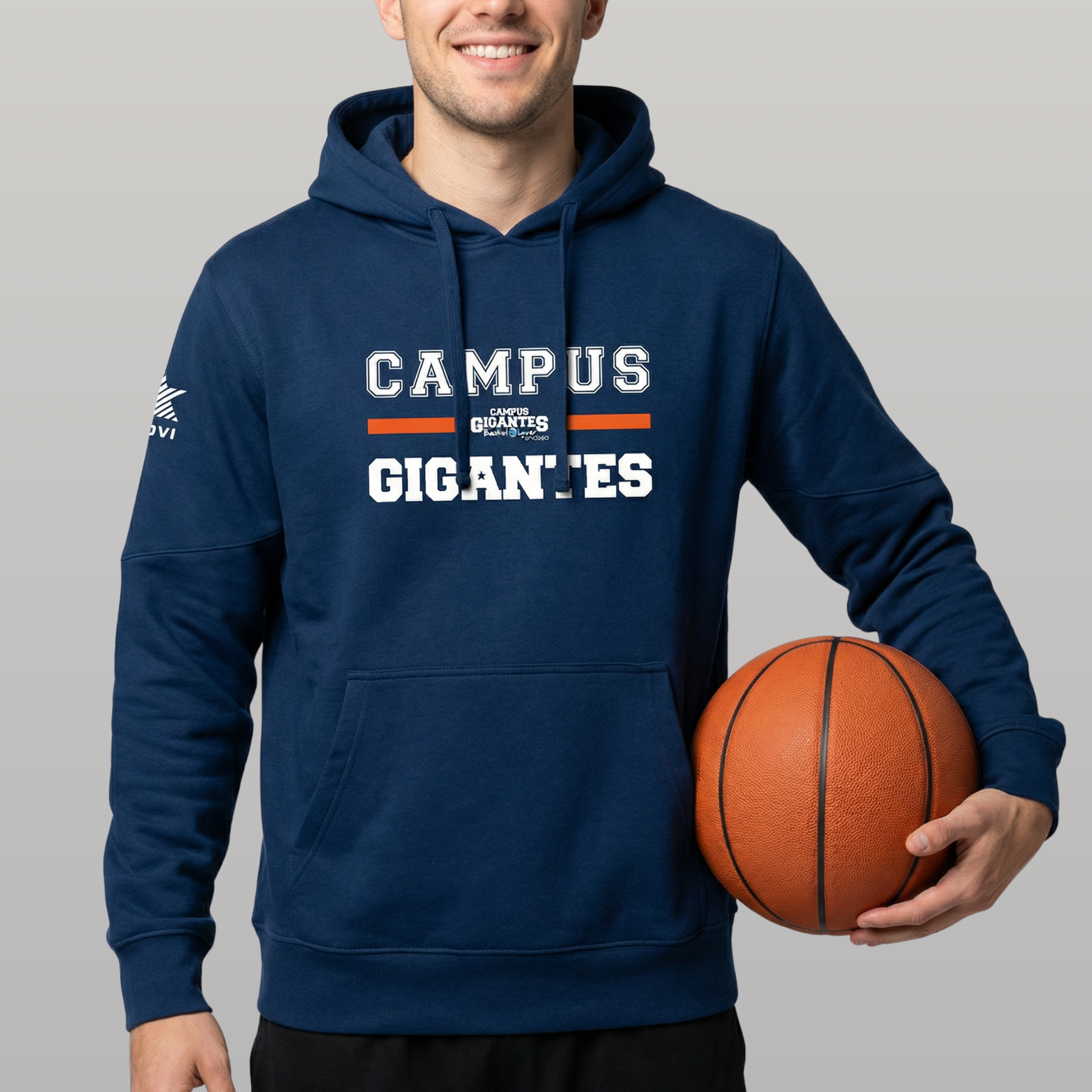 Gigantes - Sudadera Capucha Esencial Marino