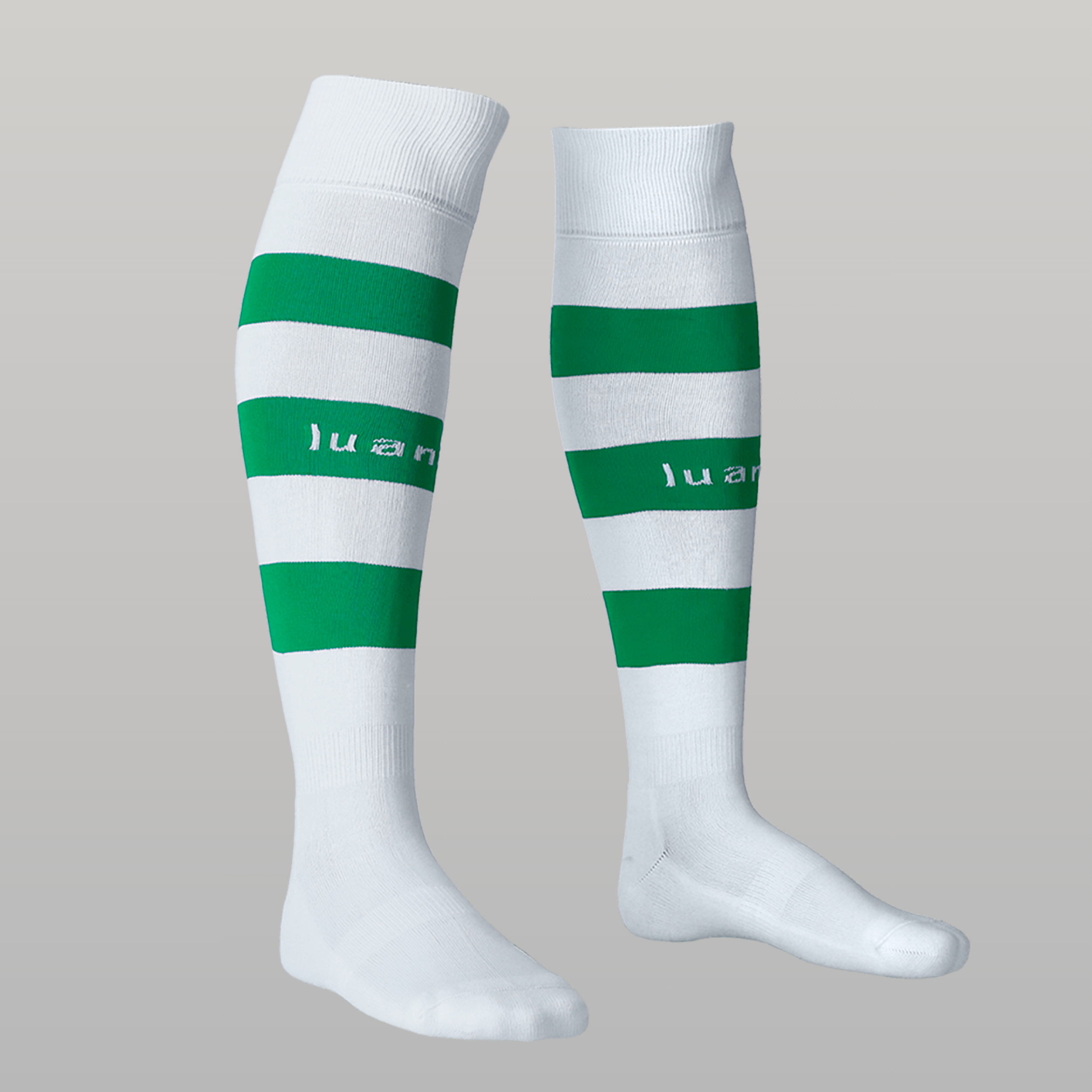 Media Listada - Blanco/Verde