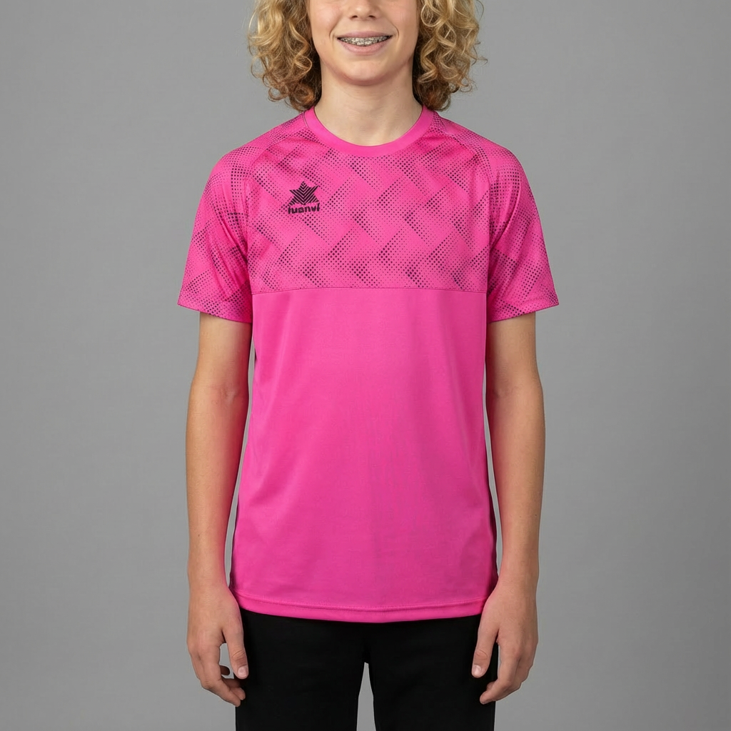 Camiseta Miami Niño - Rosa Flúor