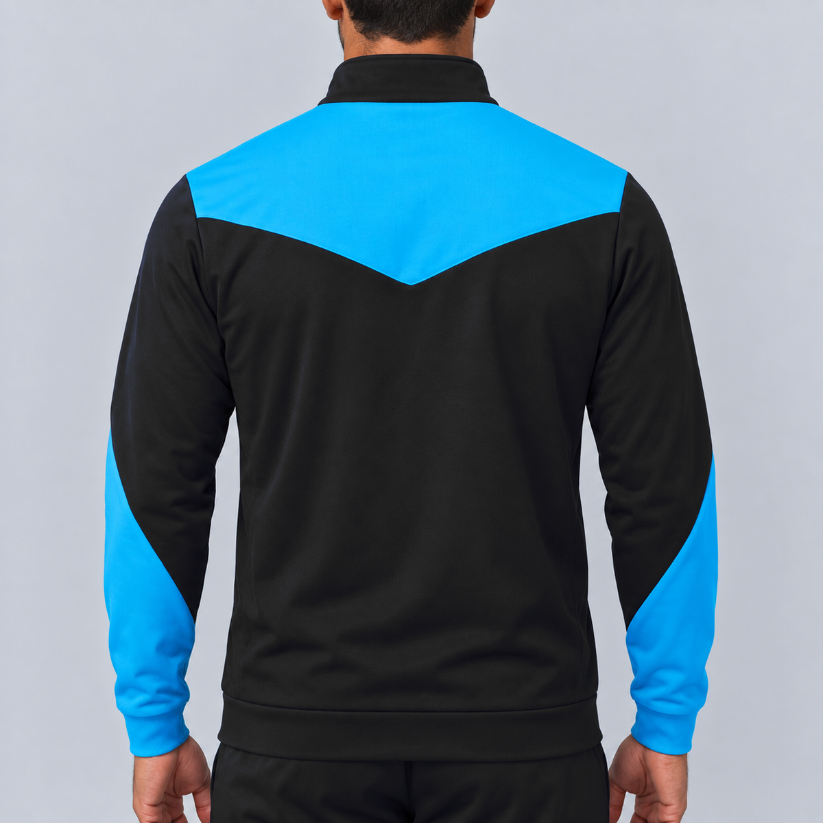 Chaqueta Deportiva Luanvi Duo - Negro/Turquesa