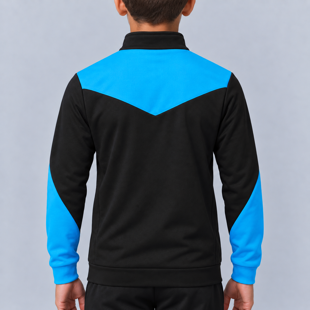 Chaqueta Deportiva Luanvi Duo Niño - Negro/Turquesa